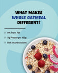 True Elements Whole Oatmeal 1kg  With Chia and Real Fruits Cereal for Breakfast  Diet Food for Weight Loss