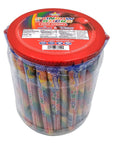 Atkinson Jumbo Rainbow Stick Wild Cherry Candy Sticks  52 Count Jar