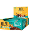 FULFIL Vitamin and Protein Bars, Chocolate Salted Caramel, Snack Sized Bar with 15g Protein and 8 Vitamins Including Vitamin C, 12 Counts