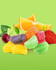 Fruit Slices Assorted Jelly Candy  Bulk 2 Pounds  Unwrapped SugarDusted OldFashioned Sweets