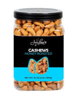 Honey Roasted Cashews  32 oz Reusable Container  Gourmet Nuts Coated with Sweet  Natural Honey  Roasted to Perfection  Healthy Everyday Snack  Vegan  Kosher  HandPicked  Sweet  Crunchy