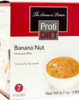 ProtiDiet Oatmeal  Banana Nut 7Box  High Protein 15g  Low Calorie  Low Fat