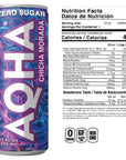 AQHA Energy Drink Sparkling Chicha Morada  Natural Zero Sugar NonGMO Gluten Free 12 Oz Pack of 12