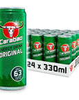 CARABAO ENERGY DRINK Low Calorie Carbonated Energy Drink Vegan Friendly Drink 325 ml x 24 pk 1 CASE Original Carbonated