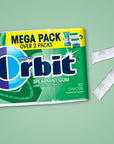 ORBIT Spearmint Sugar Free Chewing Gum 30 Count Pack of 6