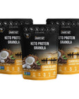 Inrive HighProtein Chocolate Coconut Crunch GlutenFree Granola Keto SoyFree Kosher No Added Sugar Vegan NonGMO 8oz 3pack