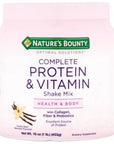 Natures Bounty Protein Vitamin Shake, Mix Vanilla 16 oz (Pack of 2)