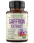 Saffron Supplements for Women & Men. Saffron Extract Capsules Promote Eye, Heart, Brain & Metabolic Health. 100% Pure Saffron (Azafran) Alternative to Saffron Gummies or Safron Powder. Vegan 60 Caps