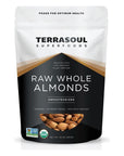 Terrasoul Superfoods Raw Unpasteurized Organic Almonds (Sproutable), 2 lbs