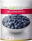 Nutristore Freeze Dried Blueberries  10 Can Fruit  Perfect Healthy Snacks  Bulk Survival Emergency Food Storage Supply  Low CarbCalorie Canned CampingBackpacking Supplies  25 Year Shelf Life