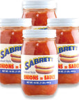 Sabrett Pushcart Style Onions In Sauce 16 oz 4 Jars