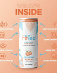 FitTea Healthy Energy Drink Variety Pack 12 Fl Oz - Sparkling Refresher (12 Pack)