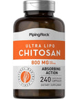 Piping Rock Chitosan 800mg | 240 Capsules