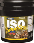 Ultimate Nutrition Iso Sensation 93 with Glutamine, Whey Protein Isolate Powder, 30 Grams of Protein, Low Carb Protein Shakes, Keto Friendly, 5 Pounds, Chocolate Fudge Flavoured