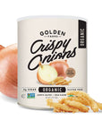 Golden Farms Organic Crispy Fried Onions  Kosher Vegan GlutenFree NONGMO USDA Organic  12 Oz Two Pack 6oz each Great on Salads Burgers and Green Bean Casseroles