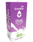 Schreiber Milk 1 Shelf Stable Milk Low Fat with Vitamin A  D 32 oz 6 Pack