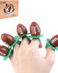 Football Ring Lollipops Kids Suckers Individually Wrapped Bulk for Tailgates Easter Candy Lollipops Birthday Party Favors Suckers 18Count