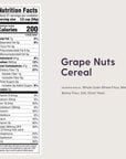 Post GrapeNuts The Original NonGMO Cereal 205 oz Box  Pack of 2 41 oz in total