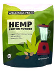 Wilderness Poets Cold Pressed Organic Hemp Protein Powder 19g Protein per Serving 32 Ounce  2 Pound