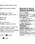 Food to Live Organic Quick Cooking Rolled Oats  NonGMO 1Minute Oatmeal 100 Whole Grain Thin Flakes Uncooked Vegan Bulk Rich in Protein Fiber Great for Breakfast Cereal Granola Baking