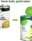 Amazon Fresh Brand Canned Pear Halves in Pear Juice from Concentrate 15 Oz Previously Happy Belly Packaging May Vary