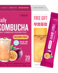 Garden Kombucha Tea Powder 5g x 20 Sachets 100g352oz Probiotics Prebiotics Sugar Free Diet Tea Healthy Drink with Bottle FREE BOTTLE SHAKER Passion Fruits