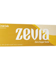 Zevia Zero Calorie Soda Cream Soda 12 Ounce Cans Pack of 12