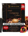 Asmara  Frother Cold Brew Concentrate Instant 24 Coffee Pods Pure Rich Arabica Medium Roast Coffee Beans Syrup  Instant Coffee Concentrate Liquid Capsule From Caffè Di Artisan