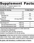 Nordic Naturals Ultimate Omega Xtra Liquid, Lemon Flavor - 8 oz - 3400 mg Omega-3 + 1000 IU Vitamin D3 - Omega-3 Fish Oil - EPA & DHA - Brain, Heart, Joint, & Immune Health - Non-GMO - 48 Servings