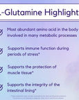 BESTVITE L-Glutamine 1000mg per Capsule (240 Capsules) - Free Form - No Stearates - No Fillers - Gluten Free - Non GMO