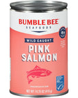 Bumble Bee Canned Pink Salmon 1475 oz Can  Premium Wild Caught Salmon  18g Protein per Serving  MSC Certified Sustainable Seafood NonGMO Gluten Free Kosher