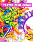 Tootsie Roll Fruit Chews  1 Pound Bag  Assorted Candy  Chewy Fruity and Delicious  Cherry Lemon Lime Orange and Vanilla  QUEEN JAX  Individually Wrapped Candy  Fresh Mouth Watering and Scrumptious Bulk Candy Bag  Buy In Bulk and Save