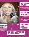 Multivitamin for Women - Womens Multivitamin & Multimineral Supplement for Energy, Focus, Mood, Hair, Skin & Nails - Womens Daily Multivitamins A, C, D, E, B12, Zinc, Calcium & More. Women's Vitamins