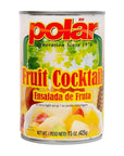 MW Polar Canned Fruit Fruit Cocktail in Light Sryup 15 ounce Pack of 12