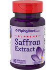 Piping Rock Saffron Extract Capsules | 60 Count | Non-GMO, Gluten Free Supplement