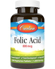 Carlson - Folic Acid - 800 mcg (1000 tablets)