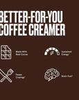 Bulletproof Mocha Creamer 148 Ounces Keto Coffee Creamer with MCT Oil GrassFed Butter and Real Cocoa