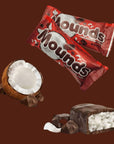 Mounds Snack Size Bars  Dark Chocolate and Coconut Candy  50 Individually Wrapped Pieces  Gluten Free Chocolate Bars  2Pound Bulk Pack