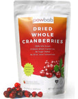 powbab Dried Cranberries Unsweetened  100 USA Grown Organic Dried Cranberries No Sugar Added No Oil No Apple Juice Concentrate Infused No Sulfites Dried Fruit Not Sweetened or Reduced 29 Oz