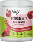 Vegs Pomegranate Juice Powder Freeze Dried Organic Pomegranate Powder with Antioxidants Pomegranate Juice Concentrate Fruit Powder for Smoothies Shakes Baking  Drinks 11 Oz