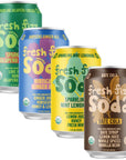 Fresh Fizz Sodas Organic Soda  All Natural Soda Sweetened With Honey Flavors Include Sparkling Juices and Soda Pops Like Cola and Ginger Ale  No Stevia Aftertaste Made With Real Food Ingredients Great For Paleo And SCD Diets