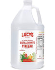 Lucy's Family Owned - Natural Distilled White Vinegar, 1 Gallon (128 oz) - 5% Acidity (White Vinegar, 1 Gallon (128 fl oz.))