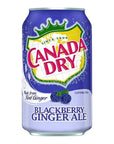 Canada Dry Ginger Ale Blackberry 12oz Can Pack of 18 Total of 216 Oz