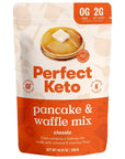 Perfect Keto Pancake Baking Mix & Waffle Mix - -Keto Friendly, Diabetic, Paleo, Gluten- Free Breakfast- No Sugar Added Sweet & Treats Protein, Keto Pancake | Fluffy Low Carb Pancakes