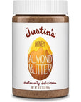 Justin's Honey Almond Butter, No Stir, Gluten-free, Non-GMO, Responsibly Sourced, 16 Ounce Jar