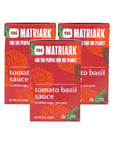 Matriark  Pasta Sauce  Tomato Basil Marinara Sauce  All Natural  NonGMO Keto Friendly Vegan Gluten Free  NO Added Sugar  Great on Spaghetti or Pizza  USA Grown Tomatoes  18oz  Pack of 3