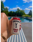 Owens Ginger Beer Premium Cocktail Mixer Made with Real Ginger Root and Fresh Lime Juice  82oz Cans 24 pack