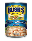 Bushs Best Canned Great Northern Beans 158 Oz Pack of 12