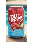 Generic Dr Peper Creamy Coconut Soda 12 Fl Oz 12 Pack 6 Zero Sugar and 6 Regular Creamy Limited Edition