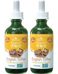 SweetLeaf Stevia Liquid Sweet Drops - English Toffee Flavored Drops, Stevia Liquid Sweetener, Zero-Calorie, Sugar-Free Syrup Alternative for Keto Coffee, Baking, Shakes, 2 Fl Oz (Pack of 2).